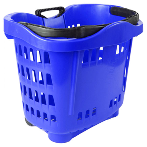 Joalpe Shopping Basket Genslide Blue Handle Closed