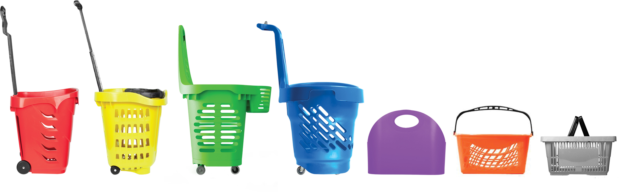 Range of plastic shopping baskets by Joalpe International UK