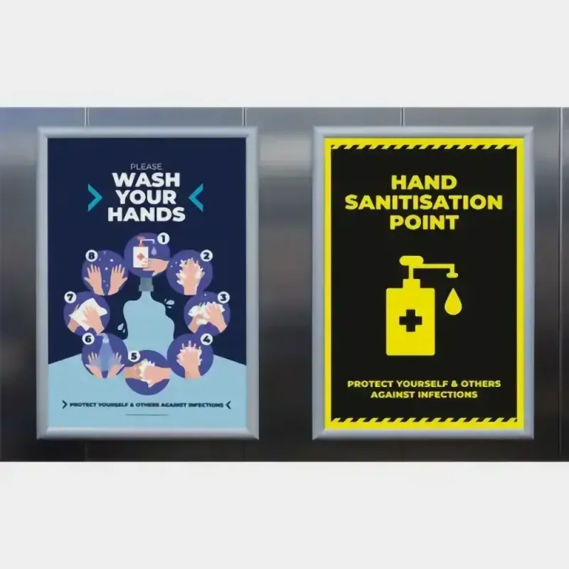 Social Distancing Sanitisation Posters for indoor and outdoor use by Joalpe International UK.