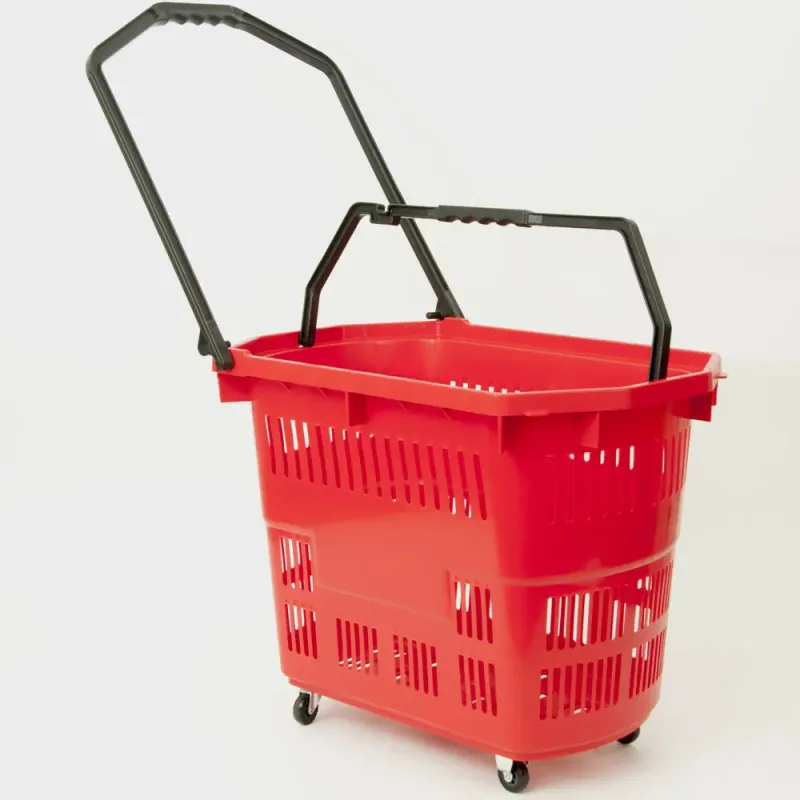 55 L Rolling Value Basket - Two Baskets In One by Joalpe International UK (Red)