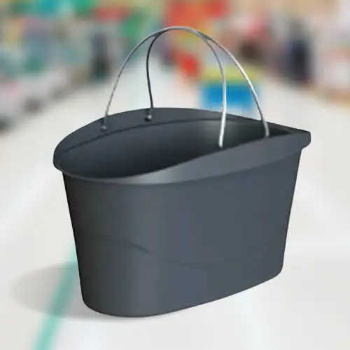 Tote bag - 13 litre stylish shopping basket (black) by Jolape International UK