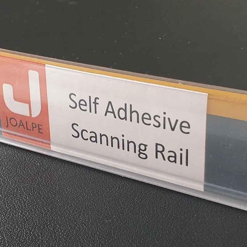 Joalpe's Self adhesive scanning rail displays product prices directly on shelf